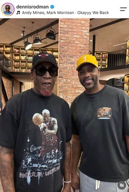 デニス・ロッドマン氏のインスタグラム（＠dennisrodman）より
