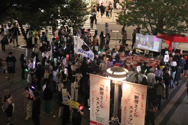 「強権政治に声をあげる！主権者は私たち！」新宿での様子