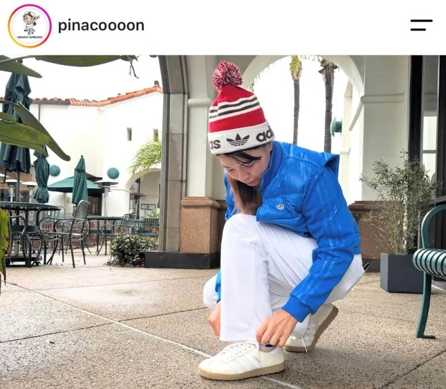 渋野日向子選手のインスタグラム（＠pinacoooon）より