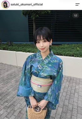 奥森皐月さんのインスタグラム（＠satuki_okumori_official）より