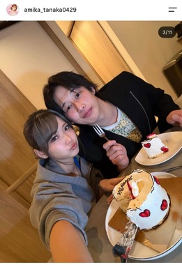 あみかさんとアマリザさん。あみかさんのインスタグラム（＠amika_tanaka0429）より