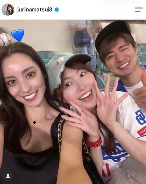 松井珠理奈さんのインスタグラム（＠jurinamatsui3）より