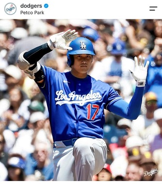 大谷翔平選手（球団インスタグラムより）