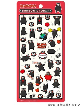 10万枚売れた「ボンボンドロップシール くまモン」（ボンボンドロップシリーズのXから）