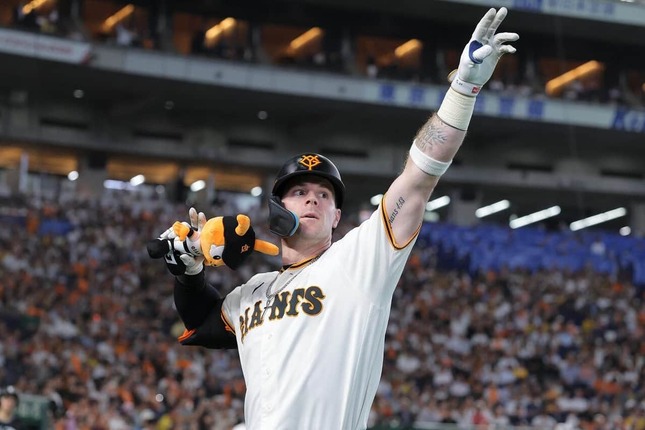 巨人のトレイ・キャベッジ選手（写真：スポーツ報知/アフロ）