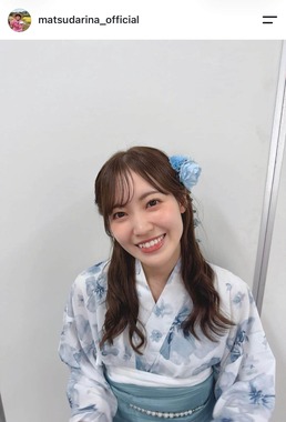 松田里奈さんのインスタグラム（＠matsudarina_official）より