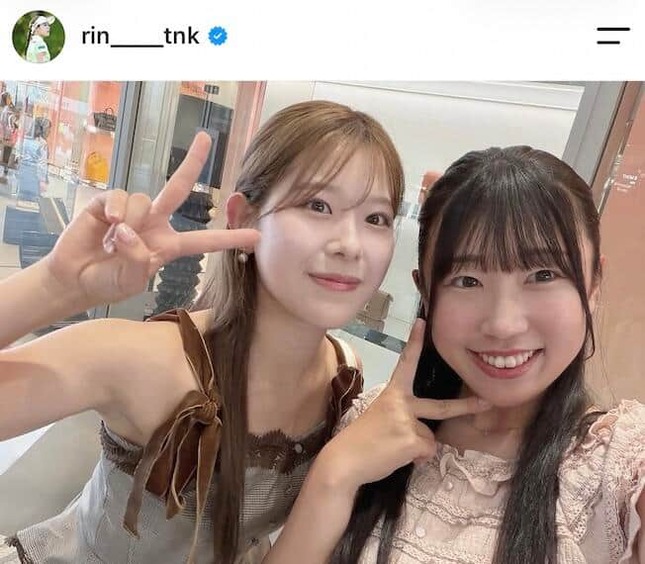吉田鈴選手のインスタグラム（＠rin____tnk）より
