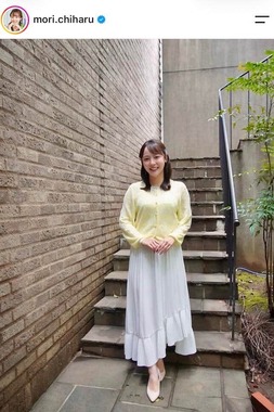 森千晴さんのインスタグラム（＠mori.chiharu）より