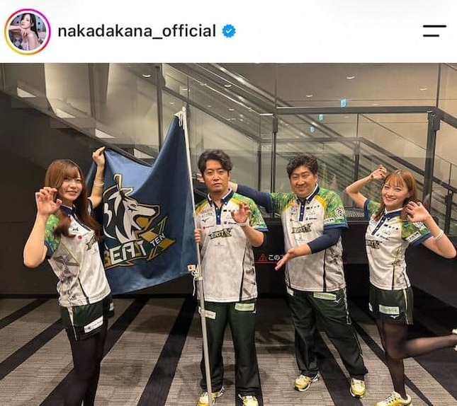 中田花奈さんのインスタグラム（＠nakadakana_official）より