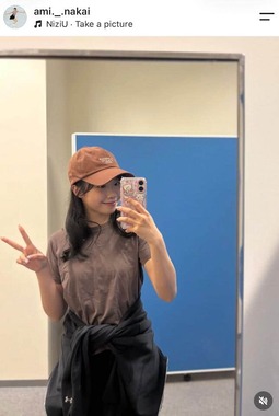 中井亜美選手のインスタグラム（＠ami._.nakai）より