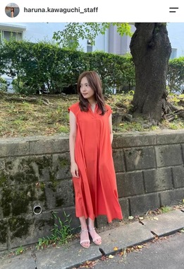 川口春奈さんのマネージャーのインスタグラム（＠haruna.kawaguchi_staff）より
