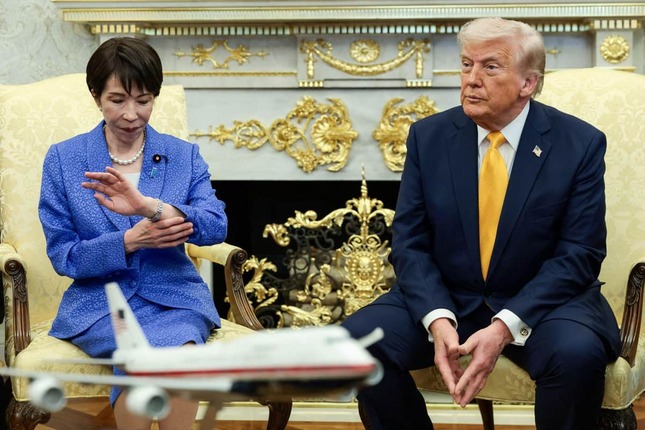 2026年3月に高市首相がアメリカを訪問して行われた日米首脳会談（写真：ロイター/アフロ）