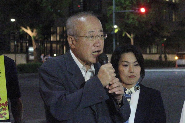 有田芳生衆院議員もマイクを手にした