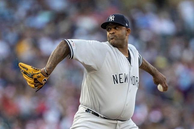 2019年、現役時代のCC・サバシア氏（写真：USA TODAY Sports/ロイター/アフロ）