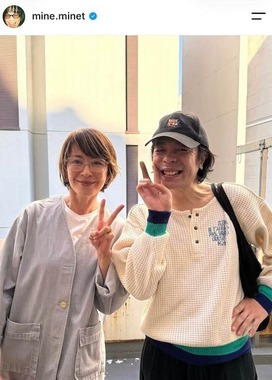 峯田和伸さんのインスタグラム（＠mine.minet）より