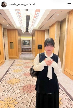 毎田暖乃さんのインスタグラム（＠maida_nono_official）より