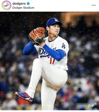 大谷翔平選手（球団インスタグラムより）
