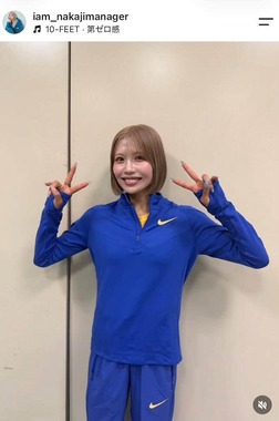 中島ひとみ選手のマネージャーのインスタグラム（＠iam_nakajimanager）より