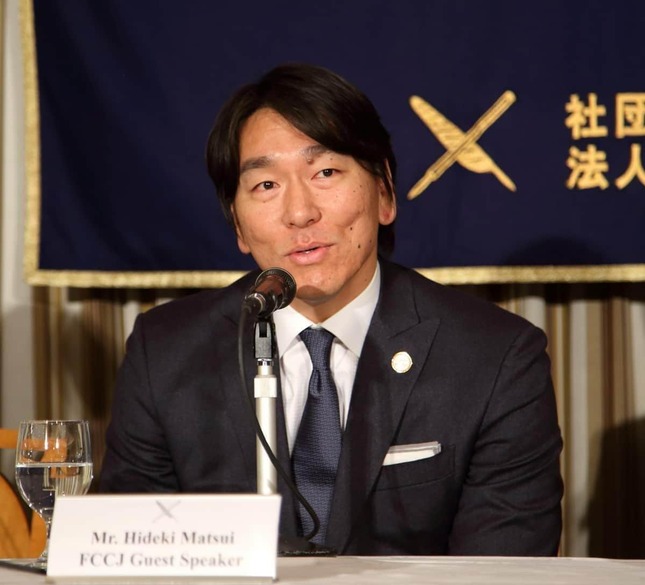 松井秀喜氏（2014年12月撮影）