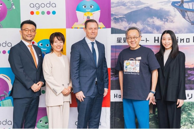 Agodaは2025年11月、「星野リゾート」との戦略的パートナーシップを締結（Agoda International Japanの発表資料より）