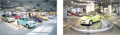 池袋にあるトヨタ自動車の常設展示場　「アムラックス東京」