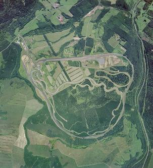 完成した高速走行用テストコース