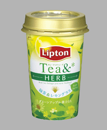 森永乳業が発売する「リプトン　Tea＆HERB　緑茶＆レモングラス」