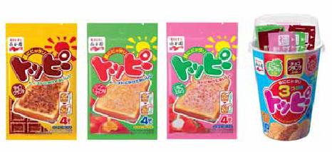 永谷園が発売する甘いふりかけ「トッピー」シリーズ