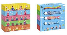 大王製紙が発売する「ひなまつり」(左)と「こいのぼり」(右)