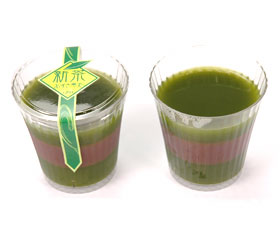 新茶　あずき寒天