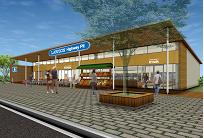 ローソンが基山PAにオープンする店舗(イメージ)