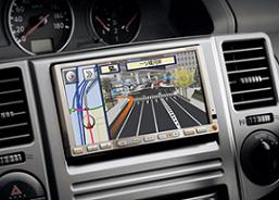 三洋電機と日産自動車が共同開発した地上デジタルテレビチューナー内蔵のナビゲーション