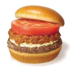 モスフードサービスが販売する合挽き肉使用の「新モスバーガー」