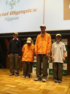 9月26日に行われた「2007年スペシャルオリンピックス夏季世界大会」日本選手団記者発表会