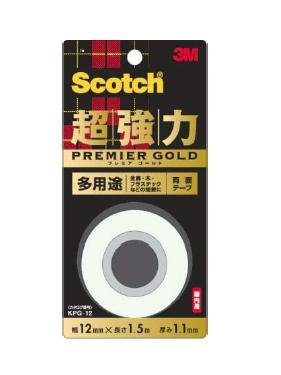 住友スリーエムが発売する「＜スコッチ＞超強力両面テープ　プレミアゴールド（多用途）」