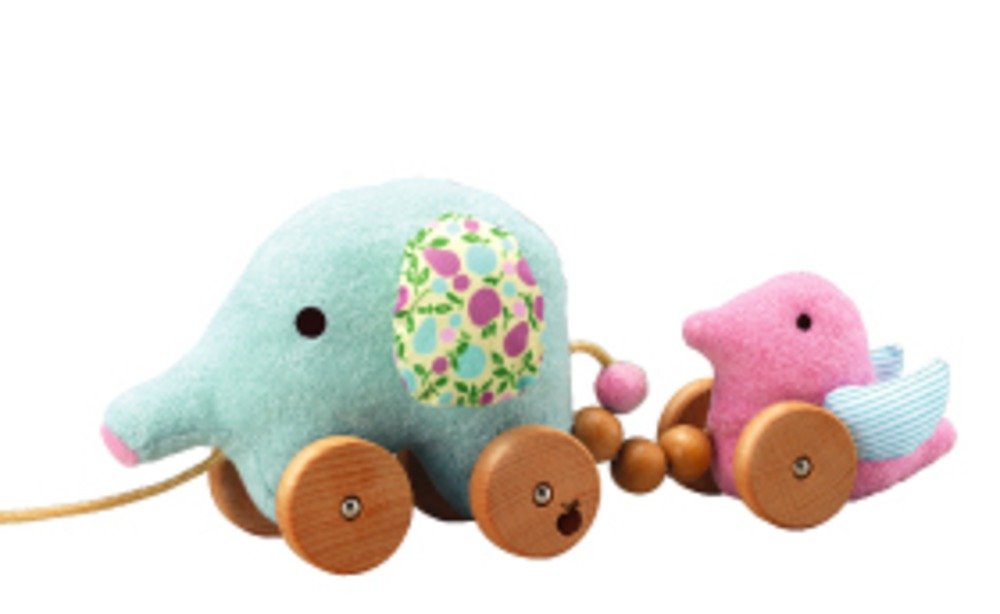 布と木を使ったおもちゃ「ファブーナ　プルトーイ」