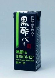 レモン果汁も入っている「黒酢バー　黒酢&はちみつレモン」