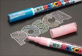 三菱鉛筆が発売する『細字POSCAラメ入り』
