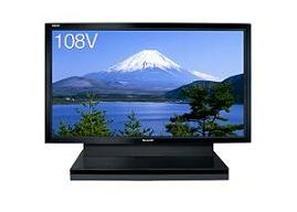 シャープが開発した108Ｖ型液晶テレビ
