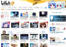 中国の「ビリビリ動画」。