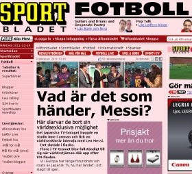 スウェーデンメディアも報道。「メッシに何が起きた？」