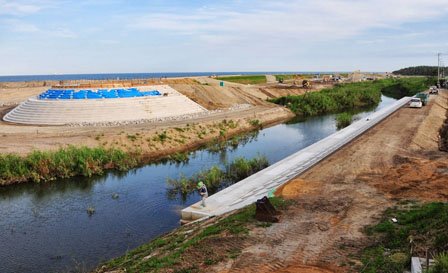 「震災コンクリートがら」を利用した海岸堤防【福島・いわき発】