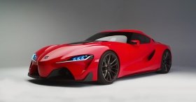 米デトロイトモーターショーで公開されたスポーツクーペ「TOYOTA FT1」（画像は「トヨタ」プレスリリースより）