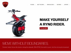 「SF映画の世界！」と話題の電動一輪車「RYNO」（画像は「Ryno Motors」のホームページ）