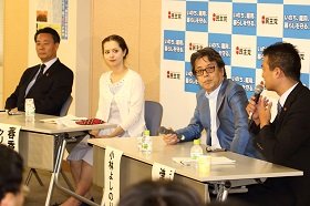民主党が「存在意義」テーマにパネルディスカッション 小林よしのり氏が安倍政権・ネット右翼批判