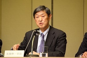 北岡伸一・国際大学学長の発言が反響を呼びそうだ（2014年12月撮影）