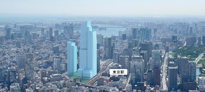 390メートルのビルは2027年に完成予定（画像は三菱地所のプレスリリースより）