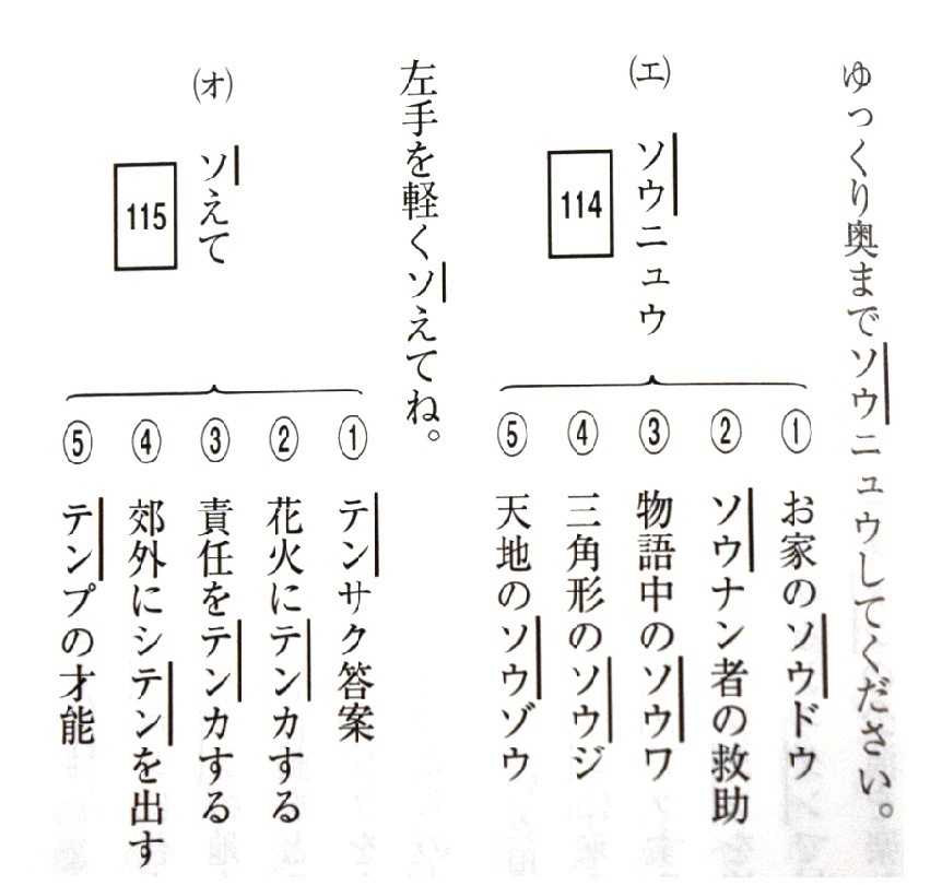 「より生徒に覚えやすい表現にした」と言うものの…（写真は同書収録の例文）