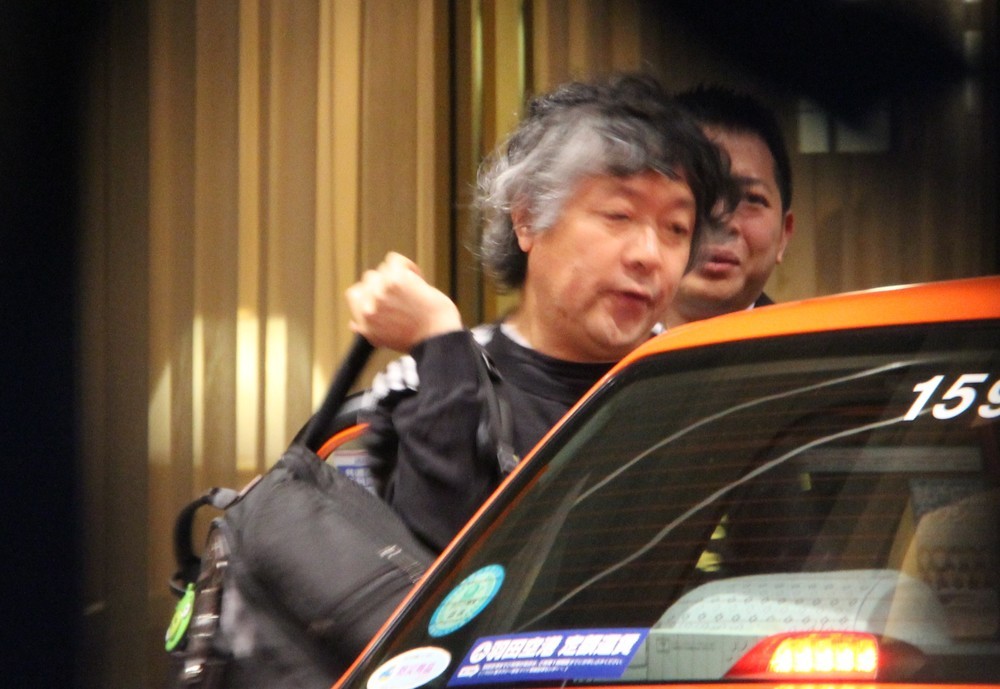 会場に到着した茂木健一郎氏