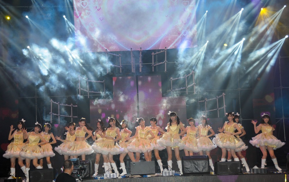 SNH48も「選抜総選挙」を行っている。写真は2014年の総選挙で撮影された（写真：Tungstar/アフロ）